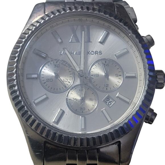 Michael Kors Men Lexington Watch Model MK-8405 Original Band New Battery Classic - Picture 2 of 9